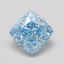 1.60 Ct. Fancy Vivid Blue Cushion Lab Grown Diamond