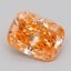 1.00 Ct. Fancy Vivid Orange Cushion Lab Grown Diamond