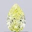 0.57 Ct. Fancy Vivid Yellow Pear Lab Grown Diamond