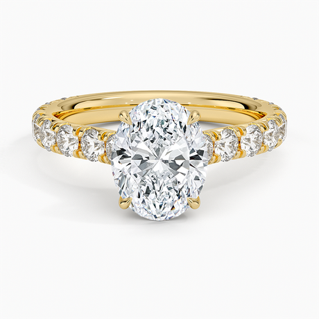 18K Yellow Gold Anthology Three-Quarter Coverage Diamond Ring