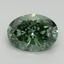 2.96 Ct. Fancy Vivid Pacific Green Oval Lab Grown Diamond