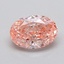 0.53 Ct. Fancy Pink Oval Lab Grown Diamond