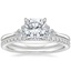 18K White Gold Melody Diamond Ring with Luxe Ballad Diamond Ring (1/4 ct. tw.)