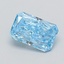0.33 Ct. Fancy Vivid  Blue Radiant Lab Grown Diamond
