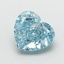 2.04 Ct. Fancy Vivid  Blue Heart Lab Grown Diamond