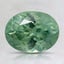 8.6x6.6mm Unheated Green Oval Montana Sapphire
