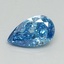 0.58 Ct. Fancy Vivid Blue Pear Lab Grown Diamond