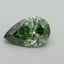 1.61 Ct. Fancy Vivid Pacific Green Pear Lab Grown Diamond