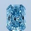 1.15 Ct. Fancy Vivid Blue Radiant Lab Grown Diamond
