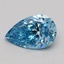 1.03 Ct. Fancy Vivid Blue Pear Lab Grown Diamond