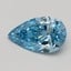 0.53 Ct. Fancy Vivid Blue Pear Lab Grown Diamond