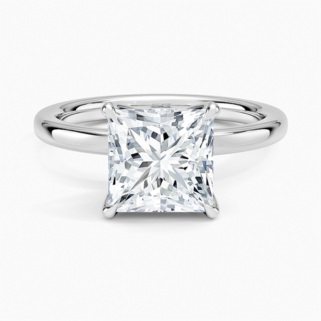 18K White Gold 2mm Petite Elodie Perfect Fit Solitaire Ring