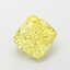 1.72 Ct. Fancy Vivid Yellow Cushion Lab Grown Diamond