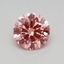 0.39 Ct. Fancy Vivid Pink Round Lab Grown Diamond