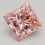 2.52 Ct. Fancy Vivid Pink Princess Lab Grown Diamond