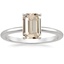 18K White Gold Four-Prong Comfort Fit 1.5mm Ring, smalltop view