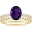 18K Yellow Gold Petite Shared Prong Bridal Set (1/2 ct. tw.)