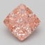 7.09 Ct. Fancy Vivid Pink Cushion Lab Grown Diamond