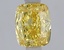1.04 Ct. Fancy Vivid Yellow Cushion Lab Grown Diamond