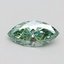 1.04 Ct. Fancy Vivid Green Marquise Lab Grown Diamond