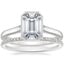 Platinum Luna Ring with Whisper Eternity Diamond Ring (1/4 ct. tw.)