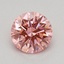 0.57 Ct. Fancy Vivid Pink Round Lab Grown Diamond