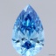 1.55 Ct. Fancy Vivid Blue Pear Lab Grown Diamond