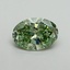 2.08 Ct. Fancy Vivid Green Oval Lab Grown Diamond