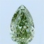 1.07 Ct. Fancy Vivid Green Pear Lab Grown Diamond