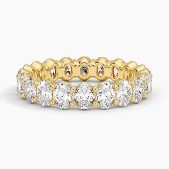 Oval Eternity Lab Diamond Ring (3 ct. tw.) in 18K Yellow Gold