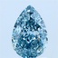 1.65 Ct. Fancy Vivid Blue Pear Lab Grown Diamond