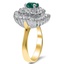 The Reba Ring, smalltop view on a hand