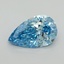 5.05 Ct. Fancy Vivid Blue Pear Lab Grown Diamond