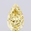 1.34 Ct. Fancy Intense  Yellow Pear Lab Grown Diamond
