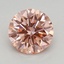 0.74 Ct. Fancy Intense Pink Round Lab Grown Diamond