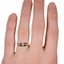 The Carmelita Ring, smallzoomed in top view on a hand