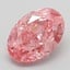 3.08 Ct. Fancy Pink Oval Lab Grown Diamond