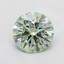 2.03 Ct. Fancy Vivid Green Round Lab Grown Diamond