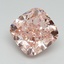4.51 Ct. Fancy Vivid Pink Cushion Lab Grown Diamond
