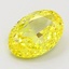 1.00 Ct. Fancy Vivid Yellow Oval Lab Grown Diamond
