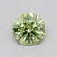 0.27 Ct. Fancy Vivid  Green Round Lab Grown Diamond