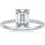 18K White Gold Ballad Half Coverage Diamond Ring (1/8 ct. tw.), smalltop view