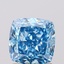 1.58 Ct. Fancy Vivid  Blue Cushion Lab Grown Diamond