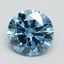2.03 Ct. Fancy Vivid Blue Round Lab Grown Diamond