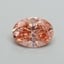 1.58 Ct. Fancy Vivid Pink Oval Lab Grown Diamond
