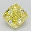 1.65 Ct. Fancy Vivid  Yellow Cushion Lab Grown Diamond