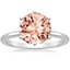 18K White Gold Six-Prong Petite Comfort Fit 1.5mm Solitaire Ring, smalltop view