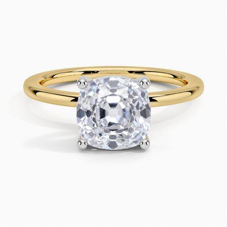 Platinum Mixed Metal Perfect Fit Solitaire Ring