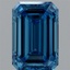 1.60 Ct. Fancy Vivid Blue Emerald Lab Grown Diamond