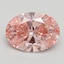 2.20 Ct. Fancy Vivid Pink Oval Lab Grown Diamond